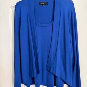 Jones New York Vibrant Blue Cardigan